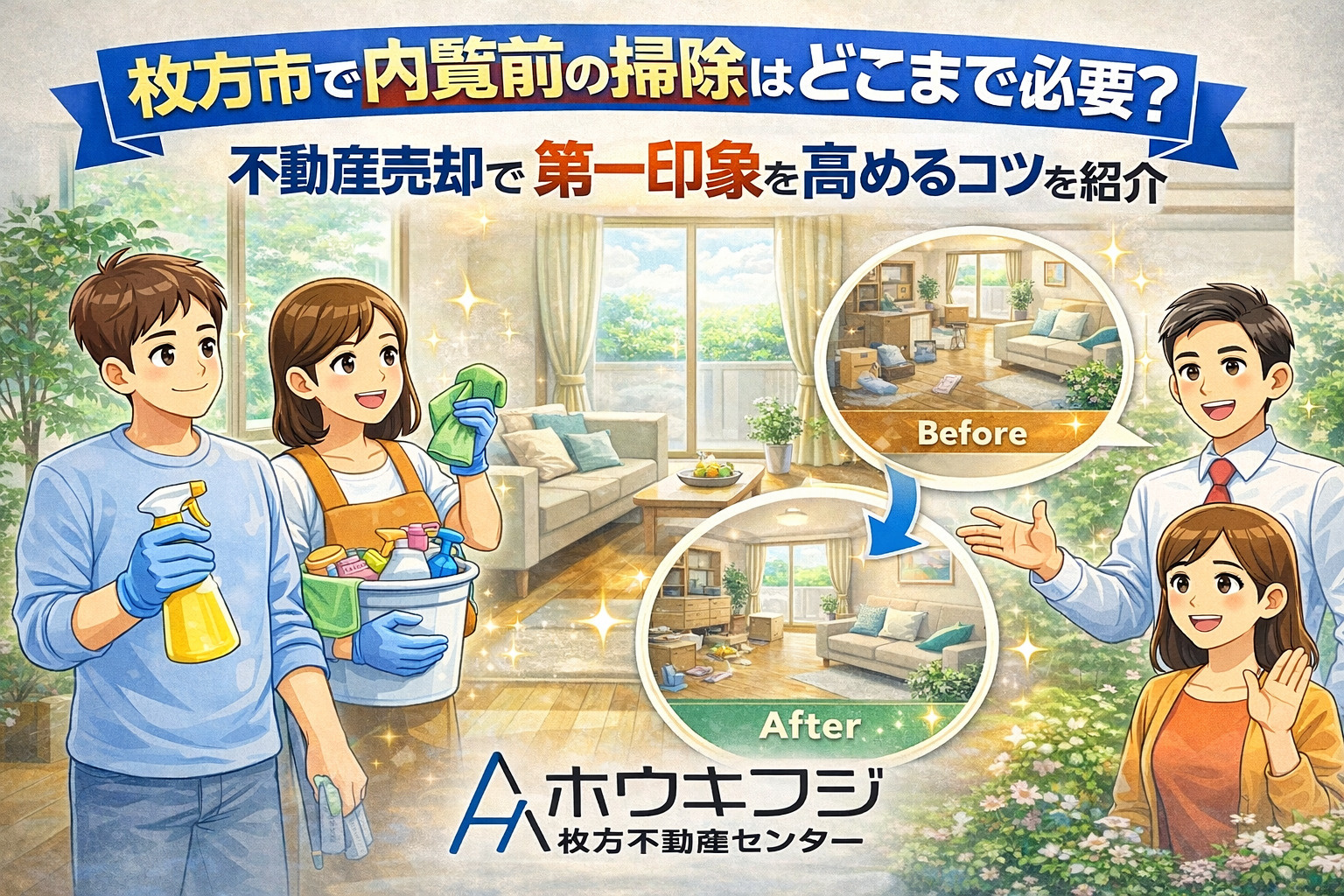 枚方市で内覧前の掃除はどこまで必要? 不動産売却で第一印象を高めるコツを紹介の画像