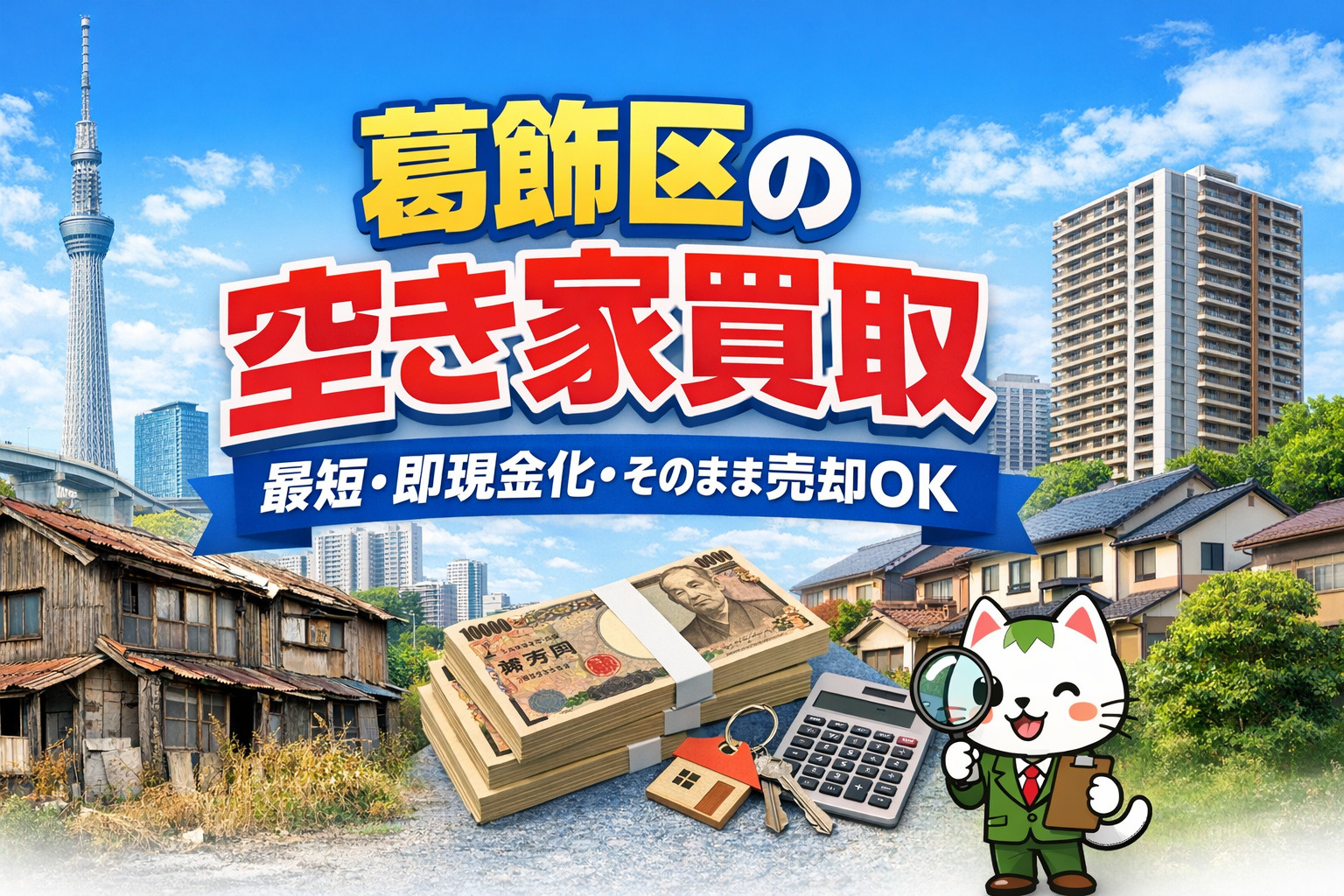 【葛飾区 空き家買取】最短即現金化｜放置空き家・古家もスピード売却可能｜不動産のみらいの画像