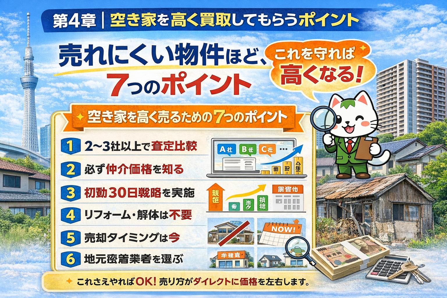 空き家を高く売るポイント