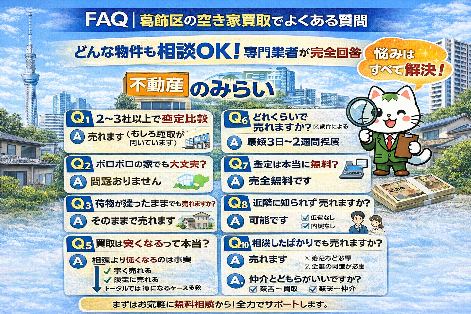 空き家買取 よくある質問