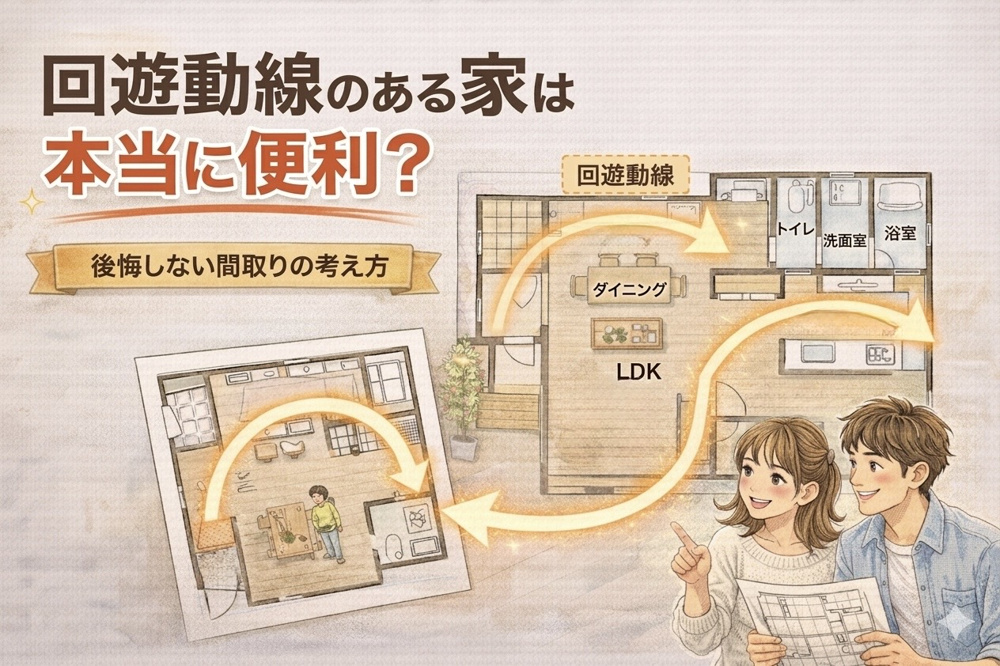 回遊動線のある家は本当に便利？大東市で後悔しない間取りの考え方の画像