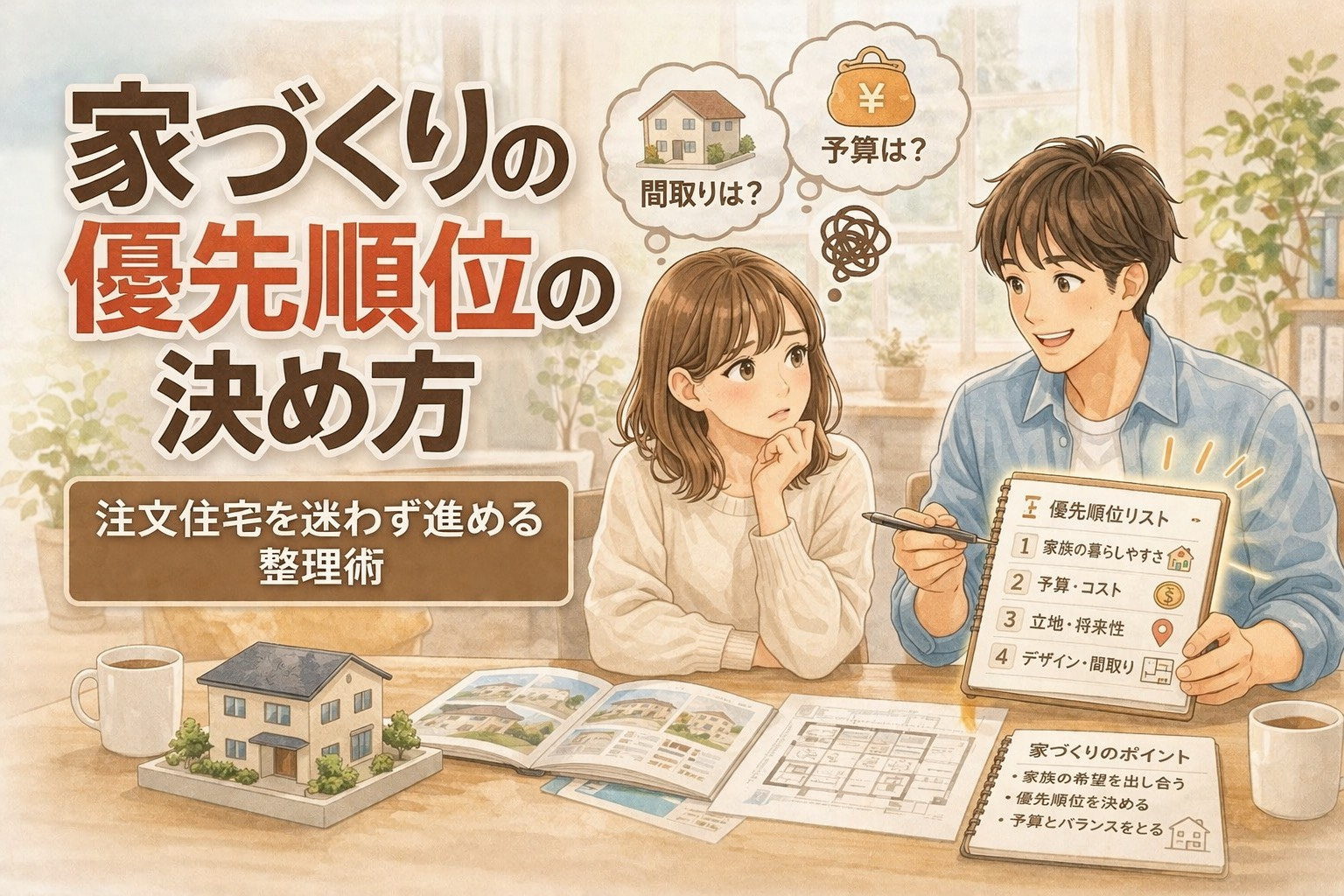 家づくりの優先順位の決め方｜大東市で注文住宅を迷わず進める整理術の画像