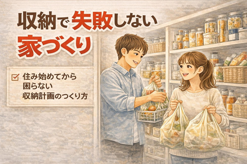 収納で後悔しない家づくり｜大東市で注文住宅を建てる前に知りたい収納計画の基本の画像