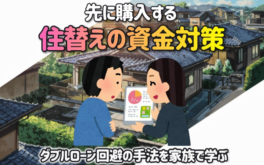 住替えで先に購入する場合の資金対策！ダブルローン回避の手法を家族で学ぶの画像