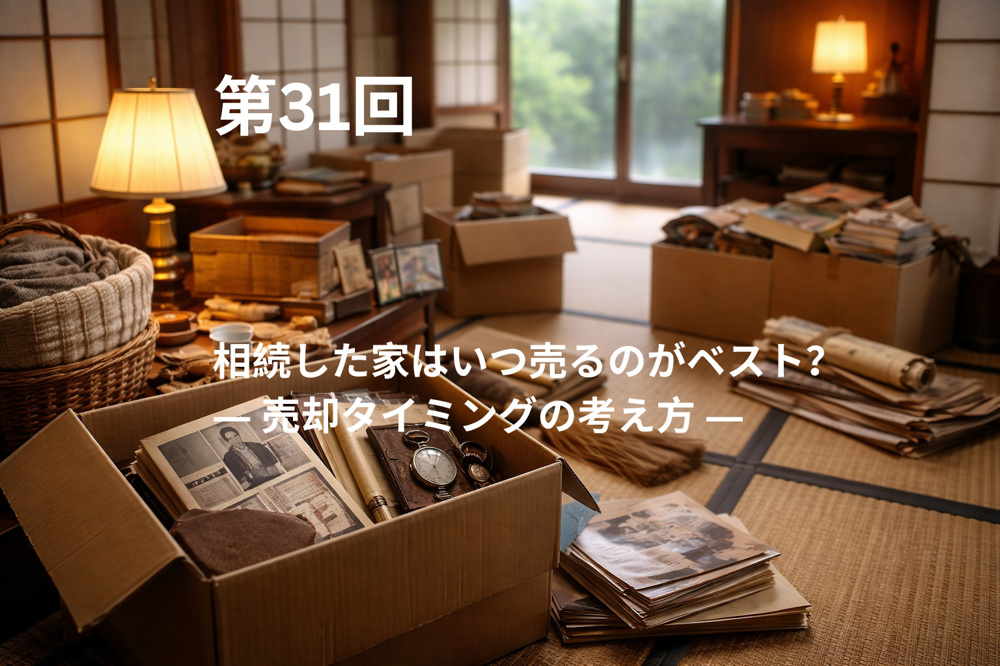 相続した家はいつ売るのがベスト？ ― 売却タイミングの考え方 ―の画像