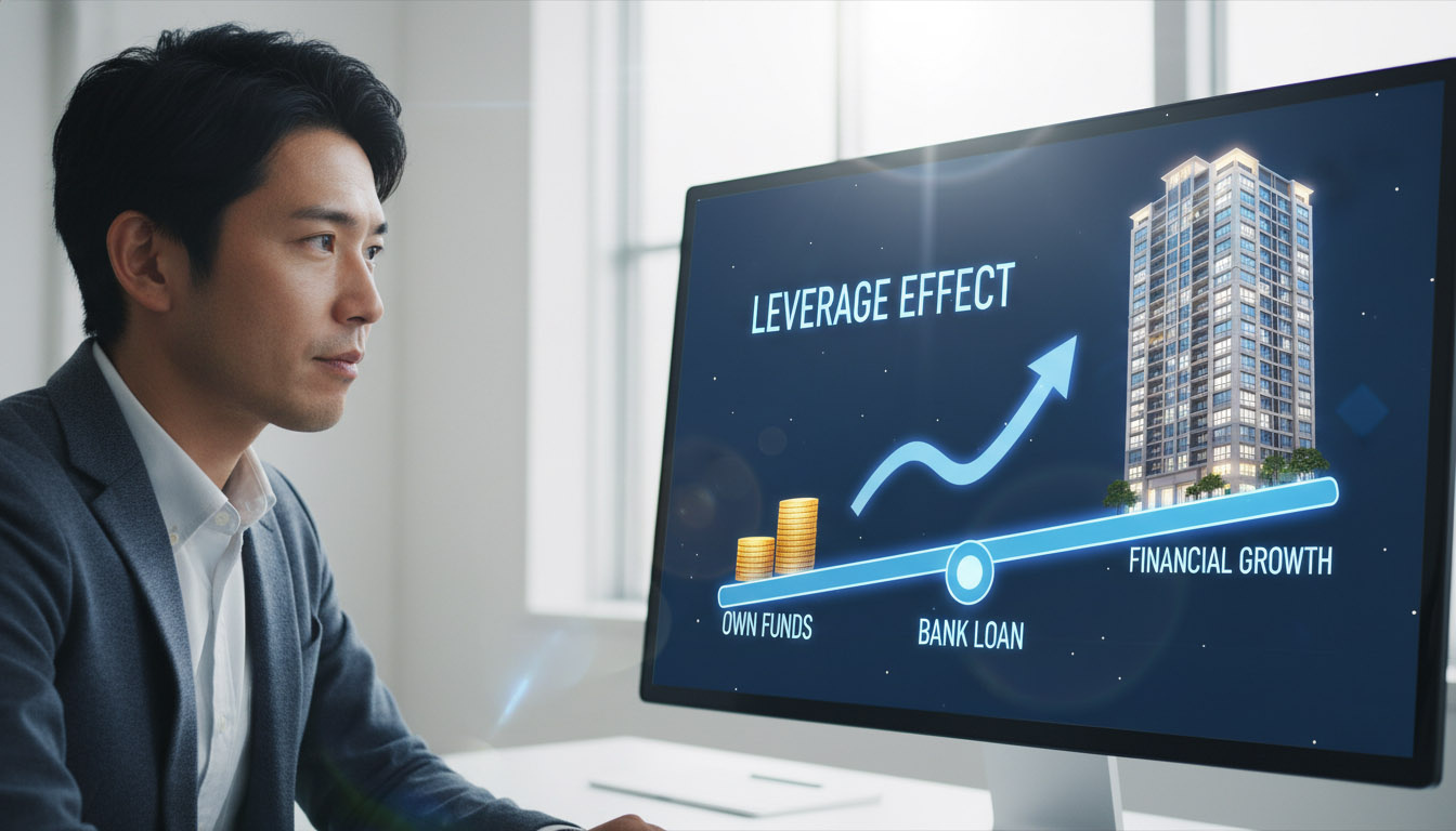 【図解】貯金300万で3000万の資産を買う。不動産投資のレバレッジが株より安全な理由の画像