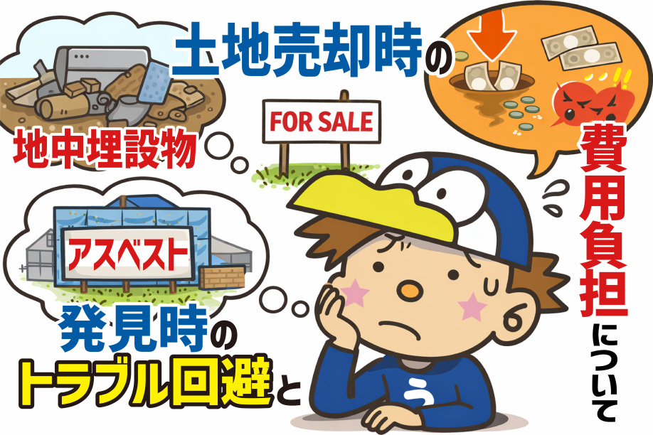 土地売却前に地中埋設物を確認したい方へ！アスベスト発見時のトラブルと費用負担を解説の画像