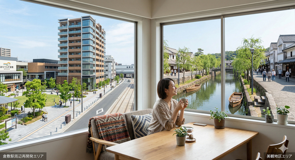 倉敷市の中古マンション資産価値ガイド｜倉敷駅周辺再開発エリアと美観地区の魅力・価格相場の画像