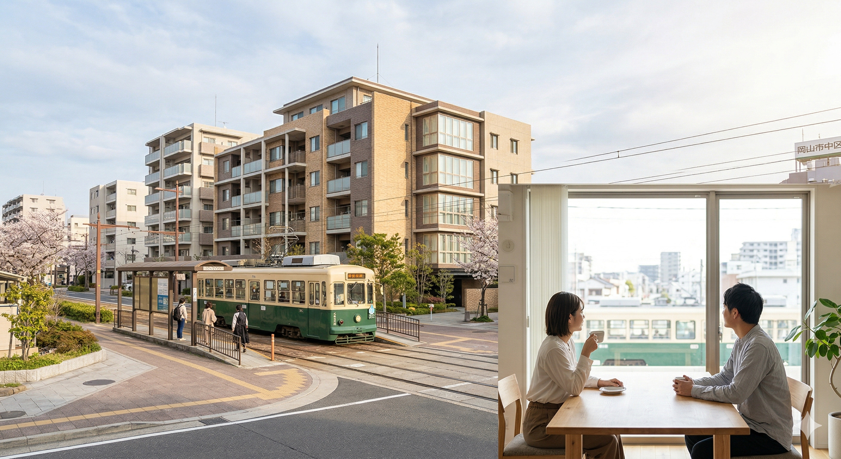 岡山市中区の資産価値｜路面電車沿線で狙い目の中古マンションエリア解説の画像
