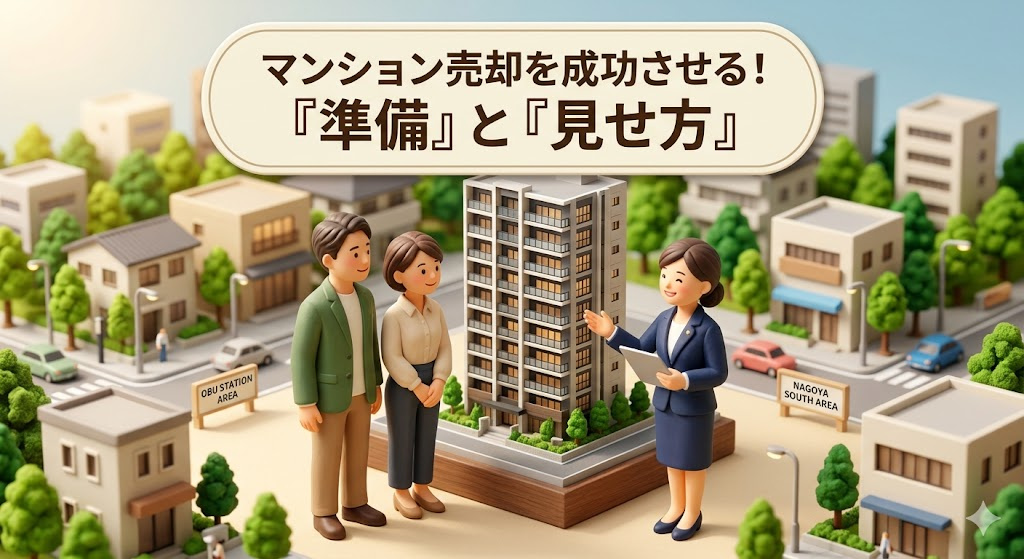 マンション売却のコツ！大府・名古屋市周辺で後悔しないための「準備」と「見せ方」徹底解説の画像