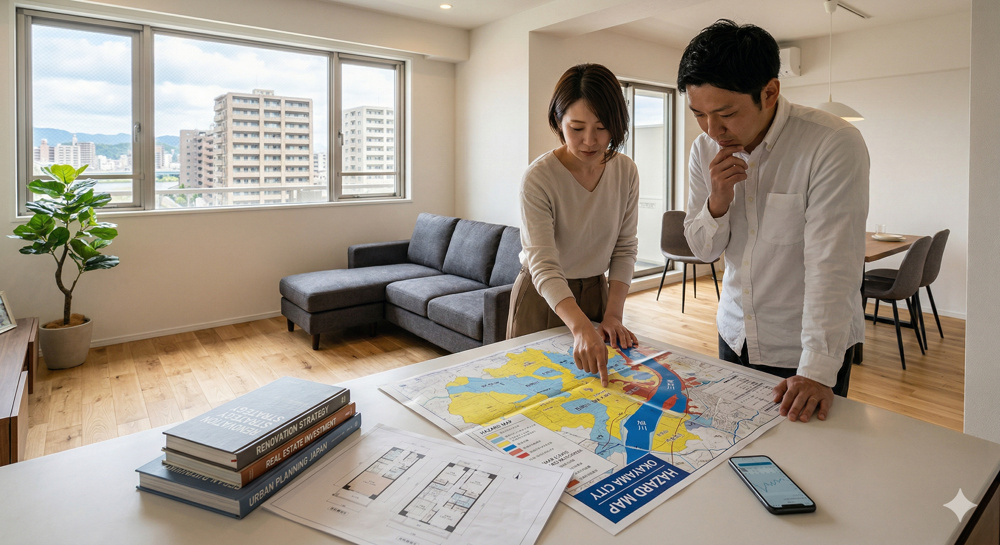 ハザードマップの真実｜岡山市内で「水害リスク」を賢く回避し、資産価値を守る中古マンション選びの全技術の画像