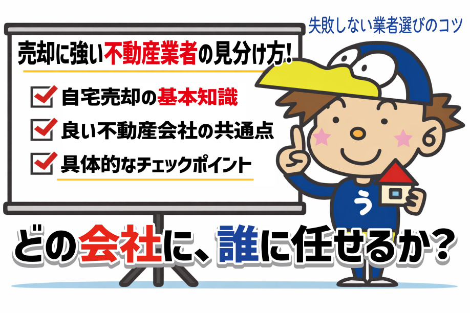 不動産売却で失敗しない業者選びのコツは？  得意な業者の特徴と見分け方を紹介の画像