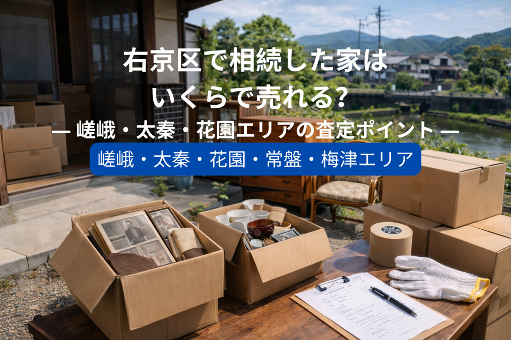 右京区で相続した家はいくらで売れる？  ― 嵯峨・太秦・花園エリアの査定ポイント ―の画像