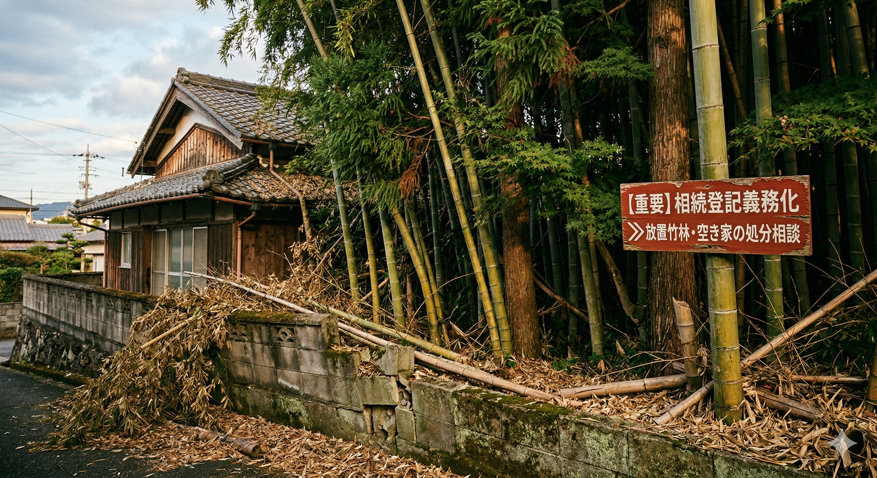 【相続登記の義務化】岡山市北区の放置竹林や空き家をどう処分すべきか？の画像