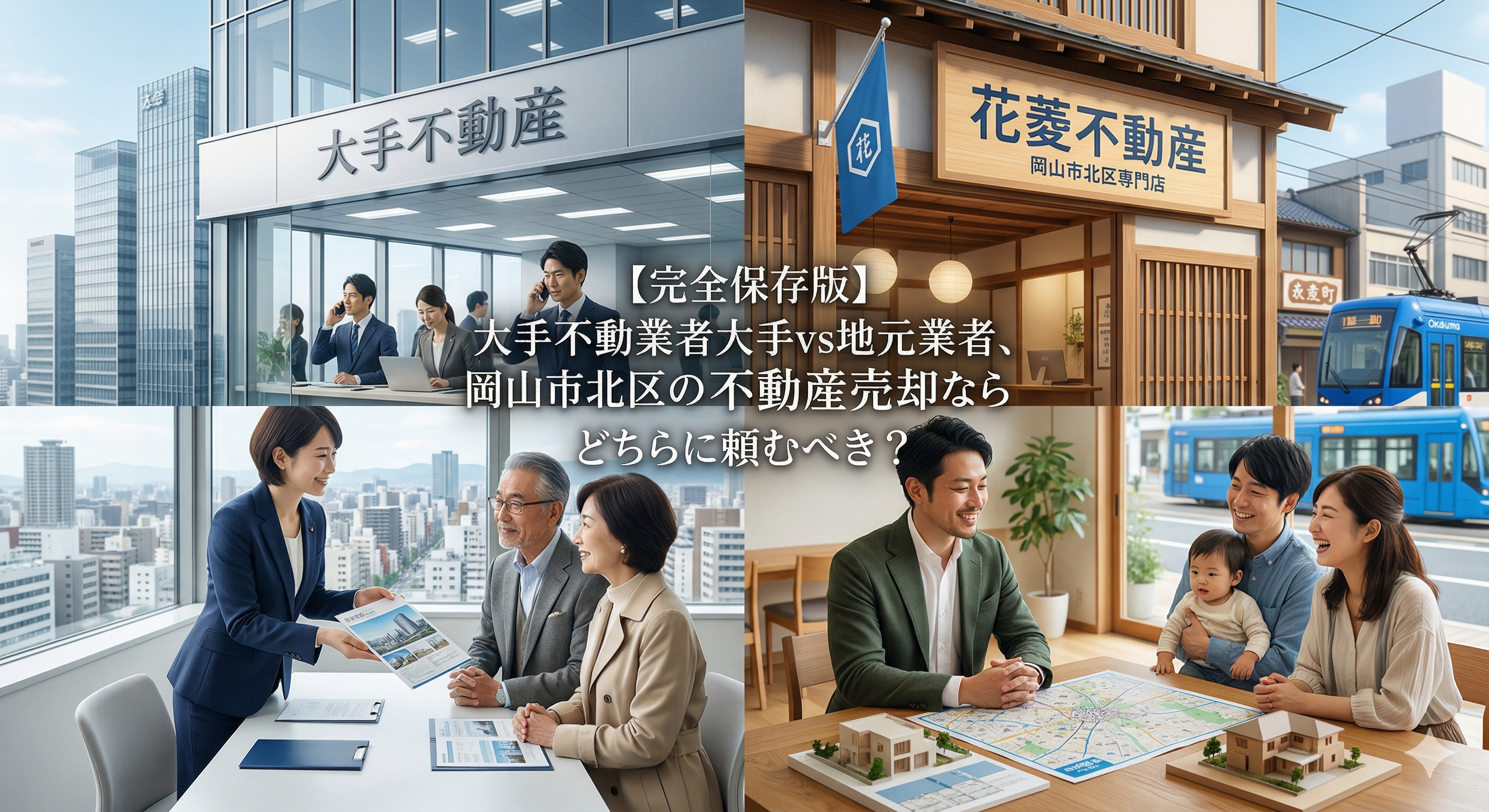 【完全保存版】大手vs地元業者、岡山市北区の不動産売却ならどちらに頼むべき？の画像