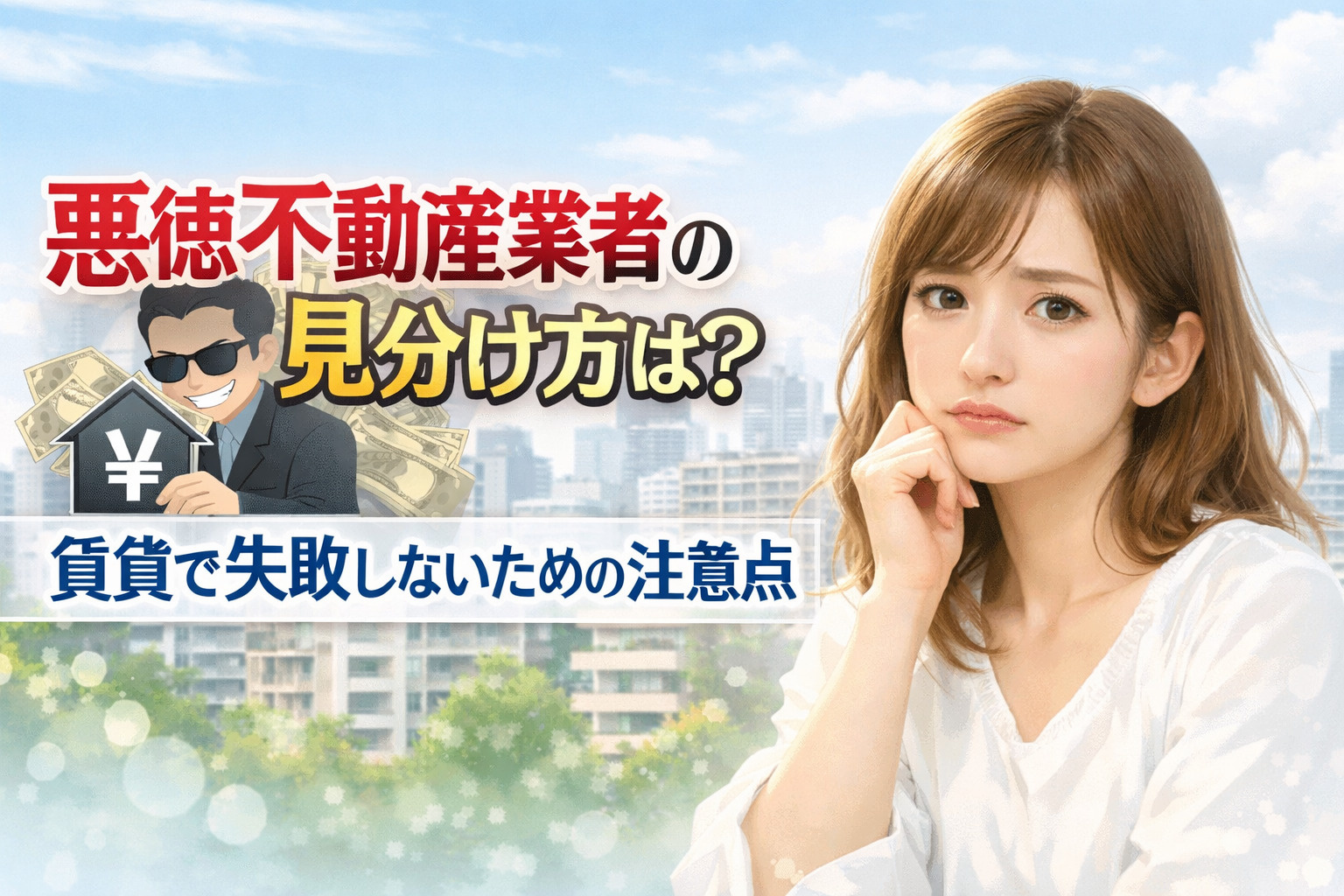 悪徳不動産業者の見分け方は？賃貸で失敗しないための注意点の画像