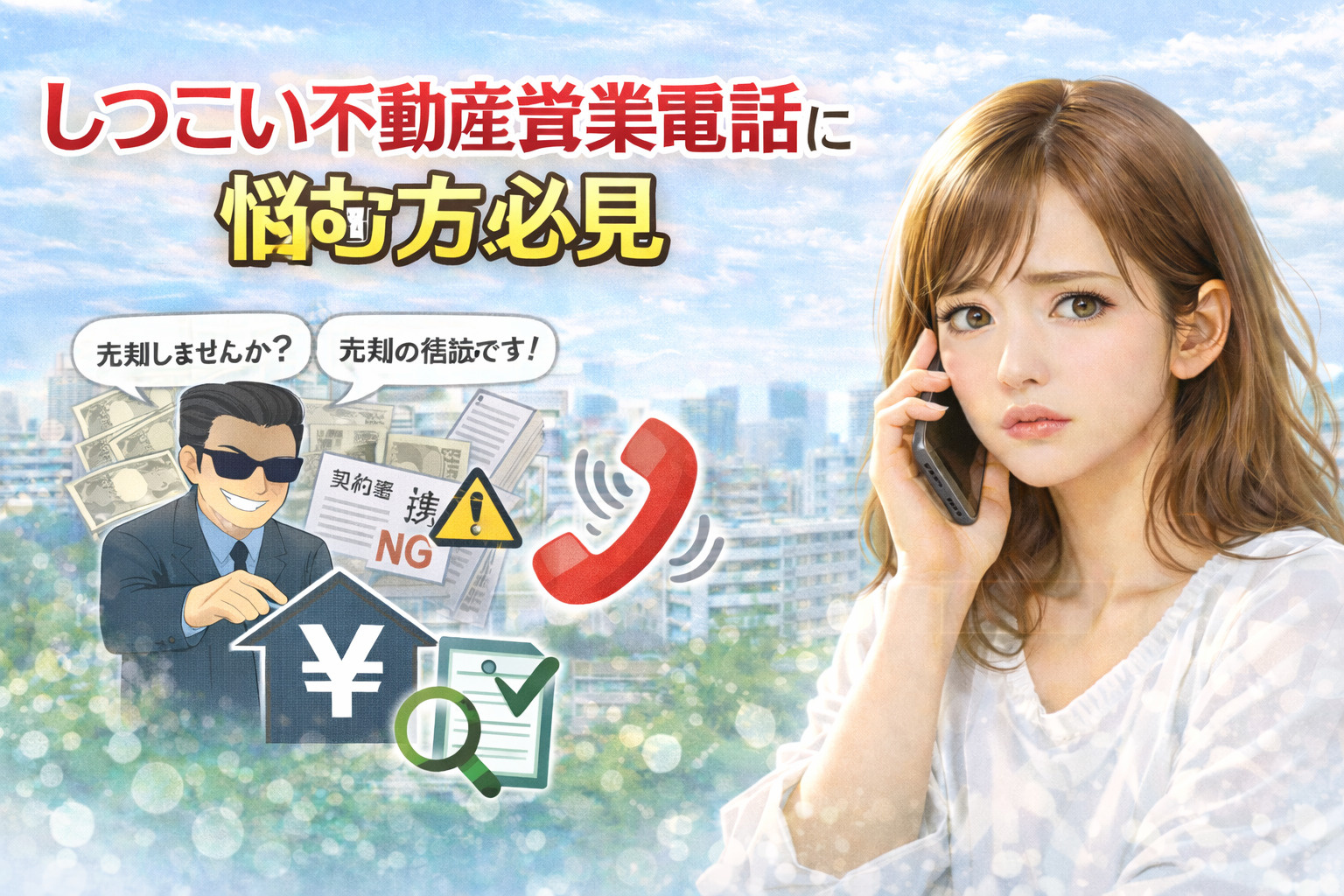 しつこい不動産営業電話に悩む方必見  今すぐできる電話の対処法と売却の進め方の画像