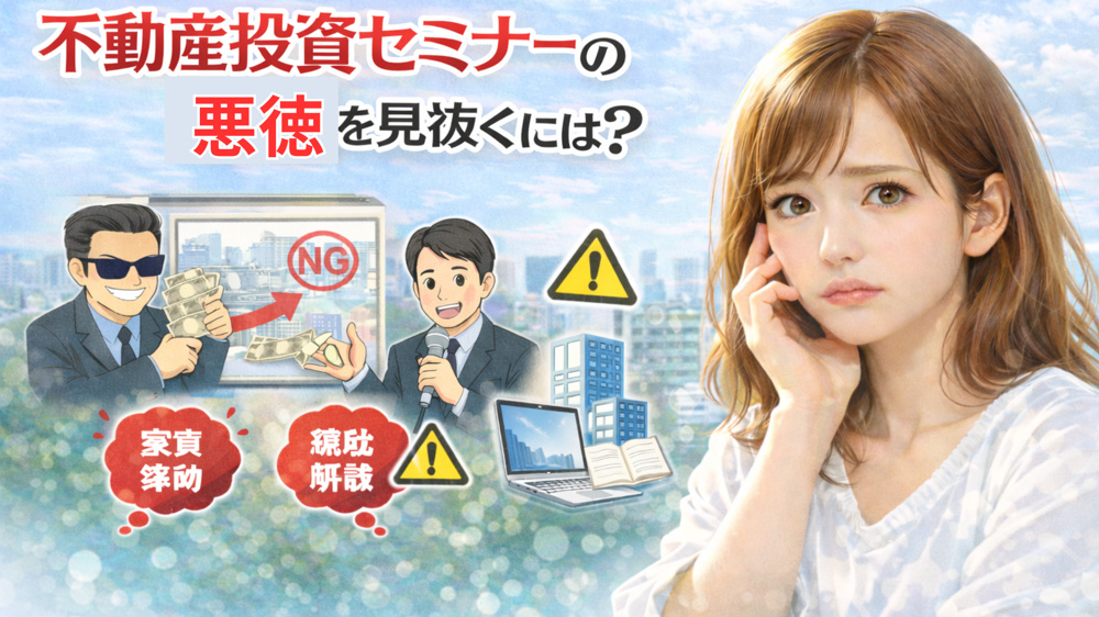 不動産投資セミナーの悪徳を見抜くには？  安全な選び方のポイントを専門家が解説の画像
