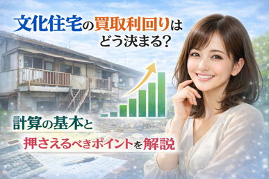 文化住宅の買取利回りはどう決まる？  計算の基本と押さえるべきポイントを解説の画像