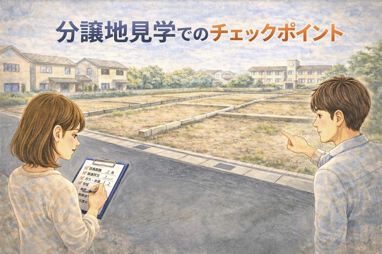分譲地を見学するときのチェックポイント｜大東市で後悔しない土地の見方の画像