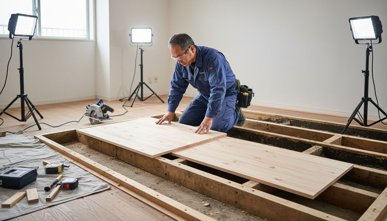 事故の痕跡を完全に消し去り、明るくモダンな空間へと生まれ変わったリノベーション後の室内
