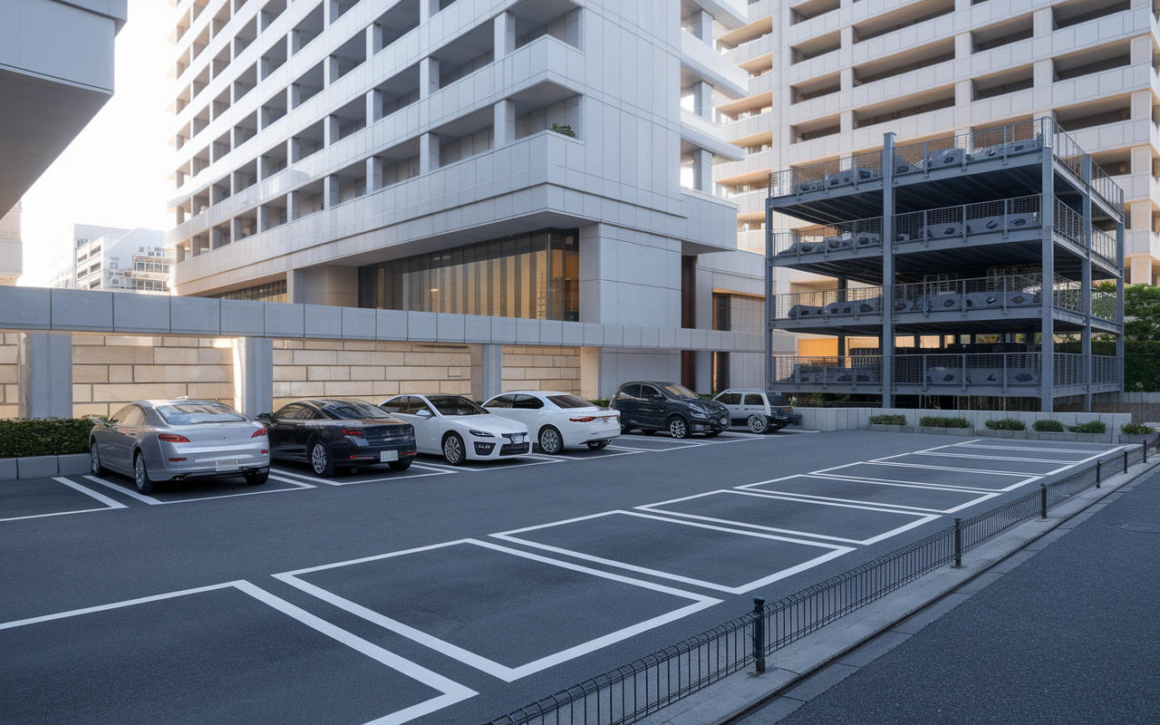 マンション購入前に敷地内駐車場の空きや駐車場ルールを確認しよう  機械式駐車場と車庫証明共用施設も押さえて安心選びの画像