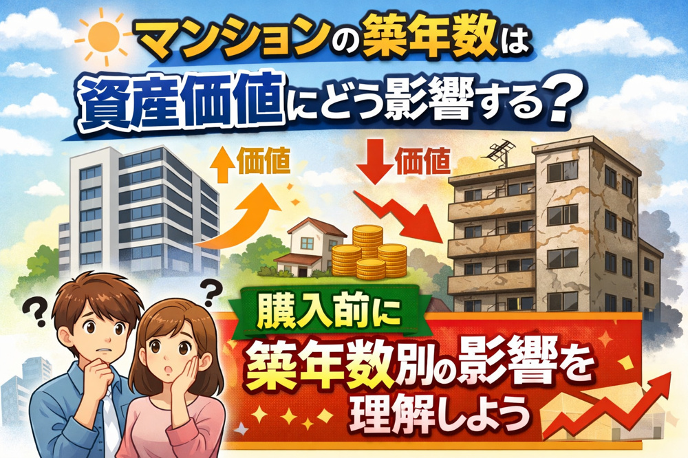 マンションの築年数は資産価値にどう影響する？  購入前に築年数別の影響を理解しようの画像