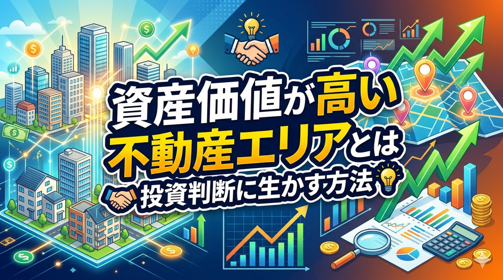 資産価値が高い不動産エリアとは何か？特徴を押さえて投資判断に生かす方法の画像