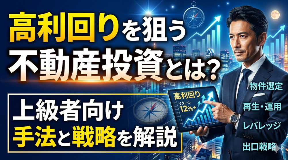 高利回りを狙う不動産投資とは？上級者向け手法と戦略を解説の画像