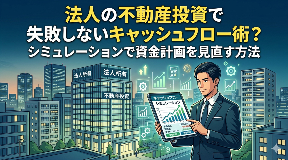 法人の不動産投資で失敗しないキャッシュフロー術？  シミュレーションで資金計画を見直す方法の画像