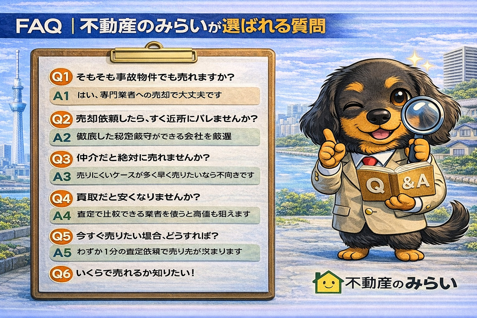 事故物件買取 よくある質問