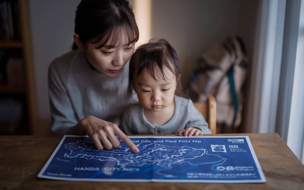 半田市の津波洪水ハザードマップとは？家族で水害リスクを確認し安心な住まい選びを考えるの画像