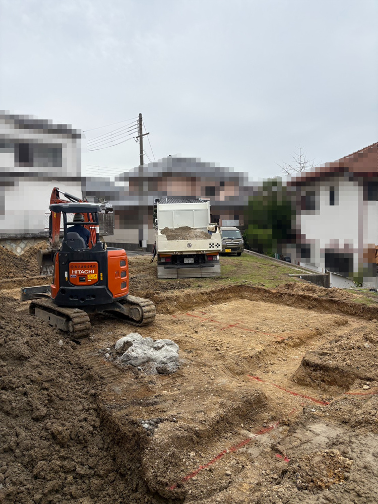 垂水区戸建　基礎着工の画像