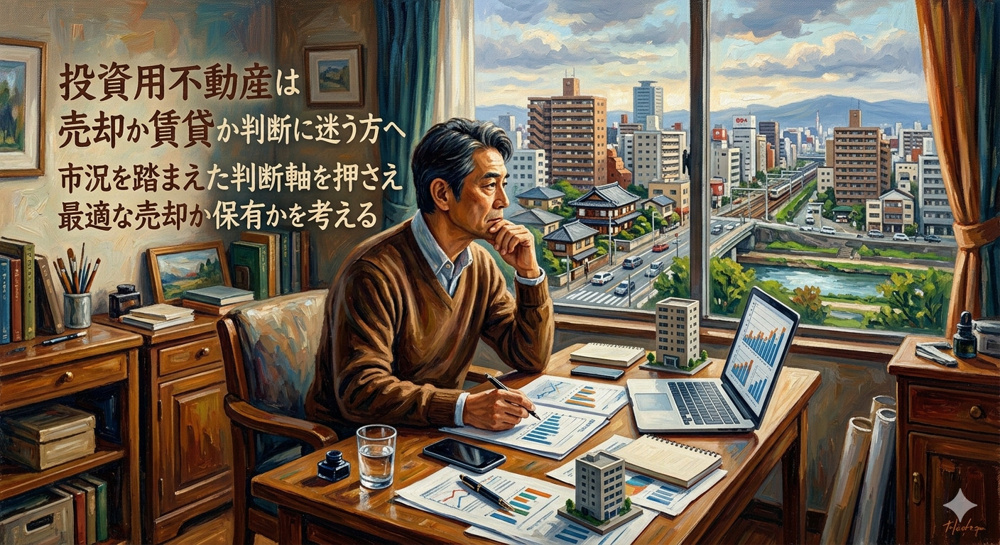 名古屋市の投資用不動産は売却か賃貸か判断に迷う方へ  市況を踏まえた判断軸を押さえ最適な売却か保有かを考えるの画像