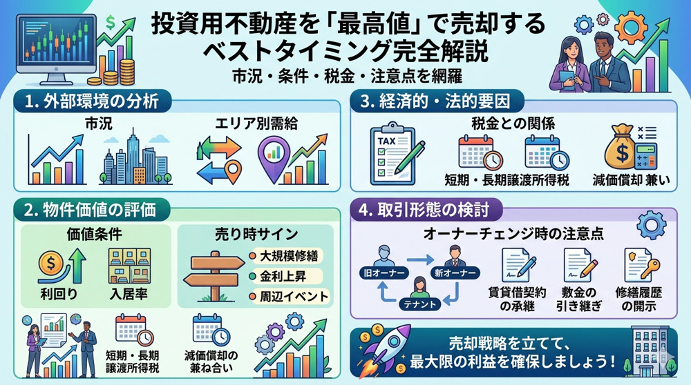 名古屋市で投資用不動産を高く売却するには？  失敗しないタイミングと売り時サインを解説の画像
