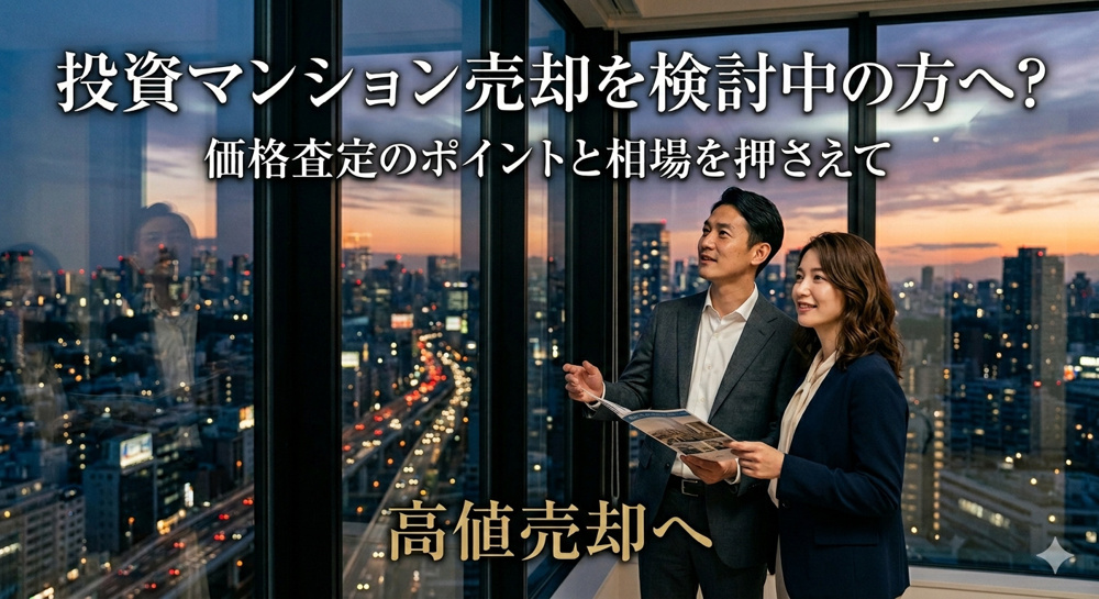 名古屋市で投資マンション売却を検討中の方へ？  価格査定のポイントと相場を押さえて高値売却への画像