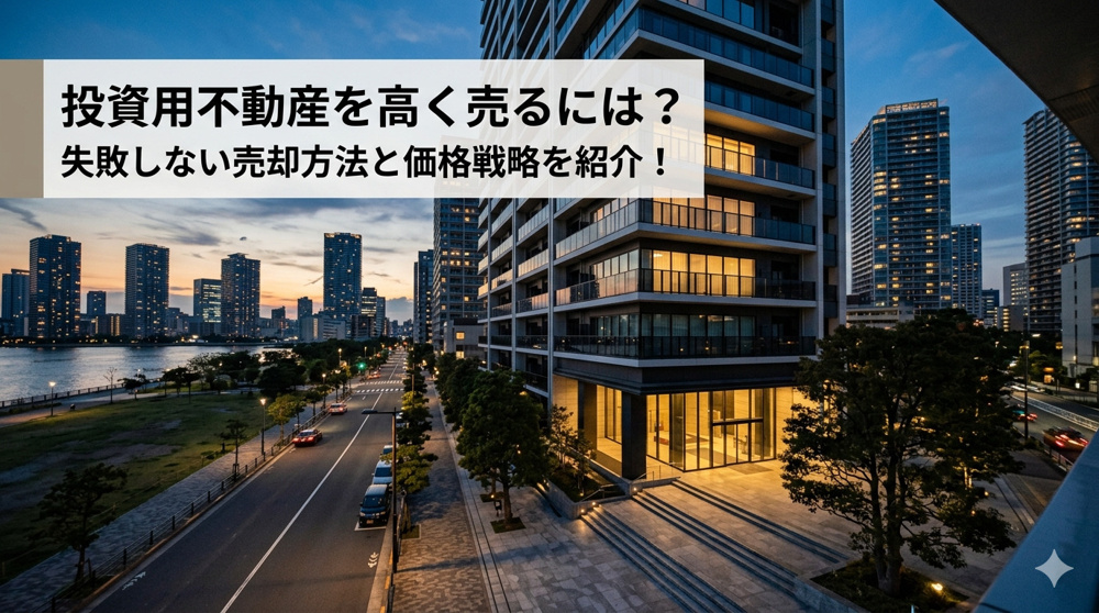 名古屋市の投資用不動産を高く売るには？  失敗しない売却方法と価格戦略を紹介の画像