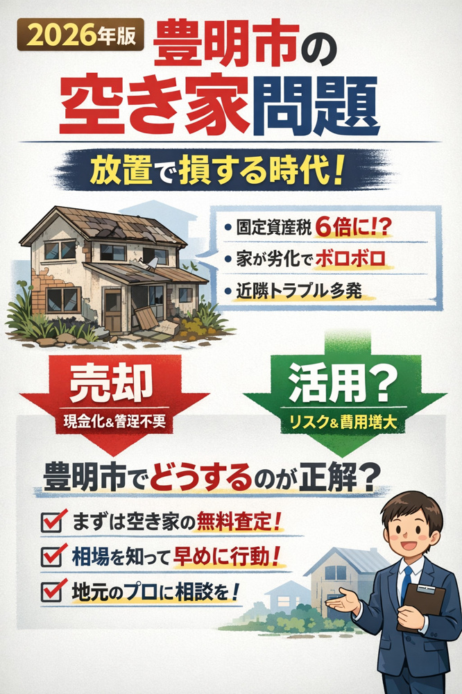 【2026年版｜豊明市の空き家問題】放置で損する時代へ。売却・活用の最適解を不動産のプロが解説の画像