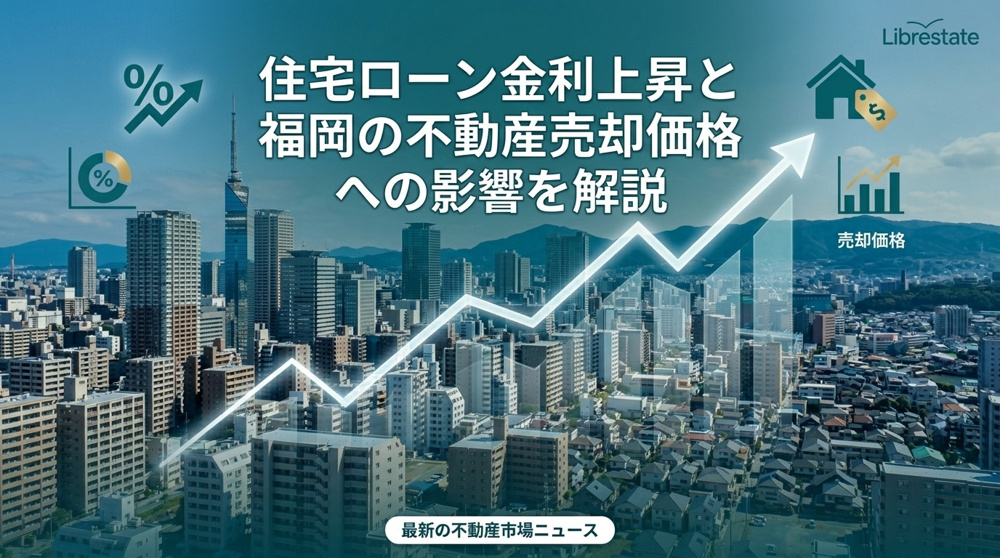 住宅ローン金利上昇と福岡の不動産売却価格への影響を解説の画像