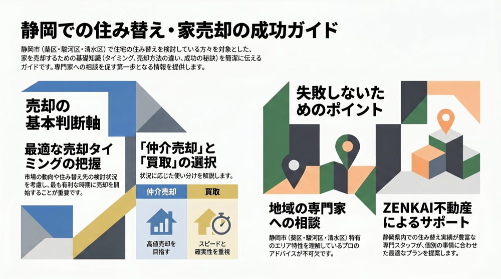 住み替えで今の家を売るには？静岡の買取・売却タイミングを徹底解説の画像