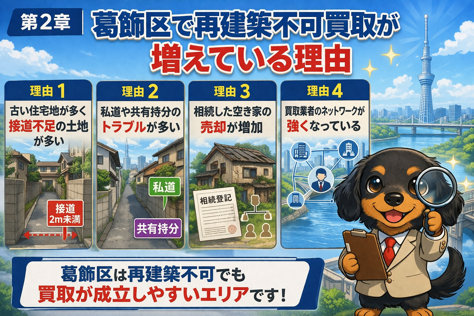 葛飾区 再建築不可が多い理由