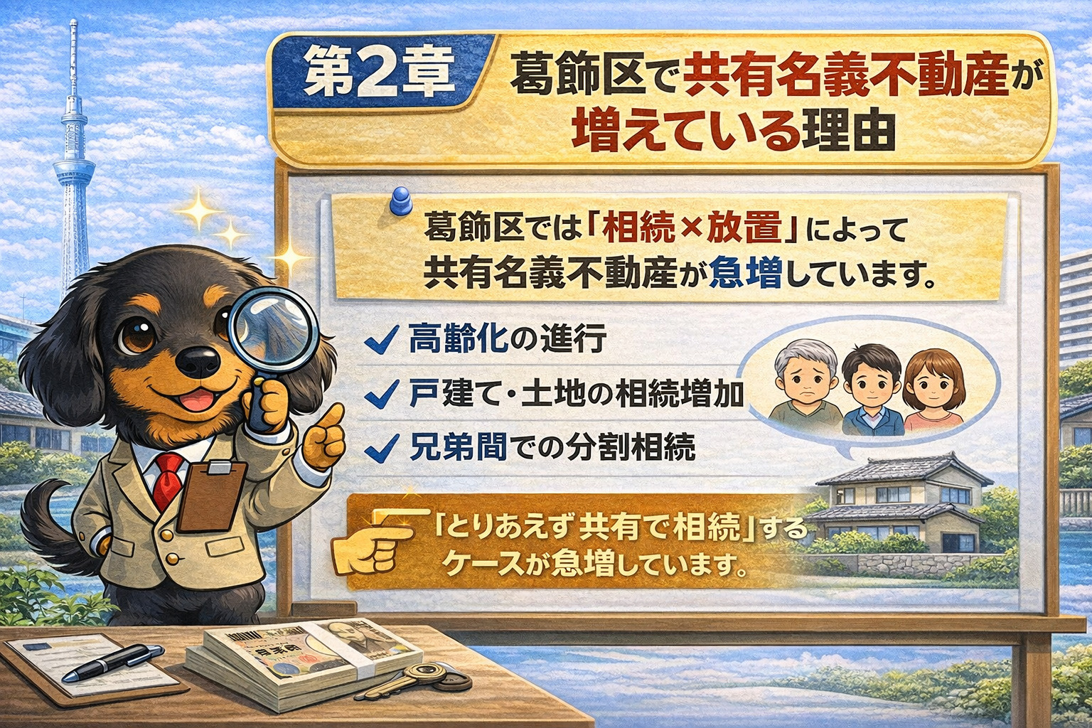 葛飾区で共有名義不動産が増えている理由