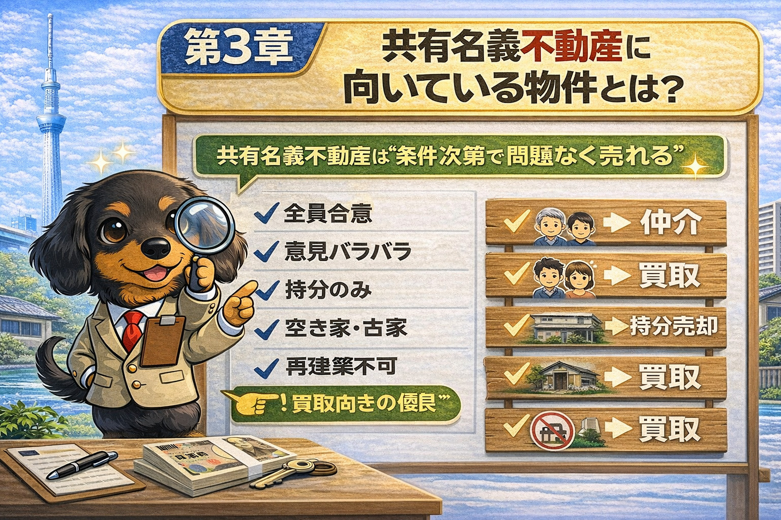 共有名義不動産に向いている物件