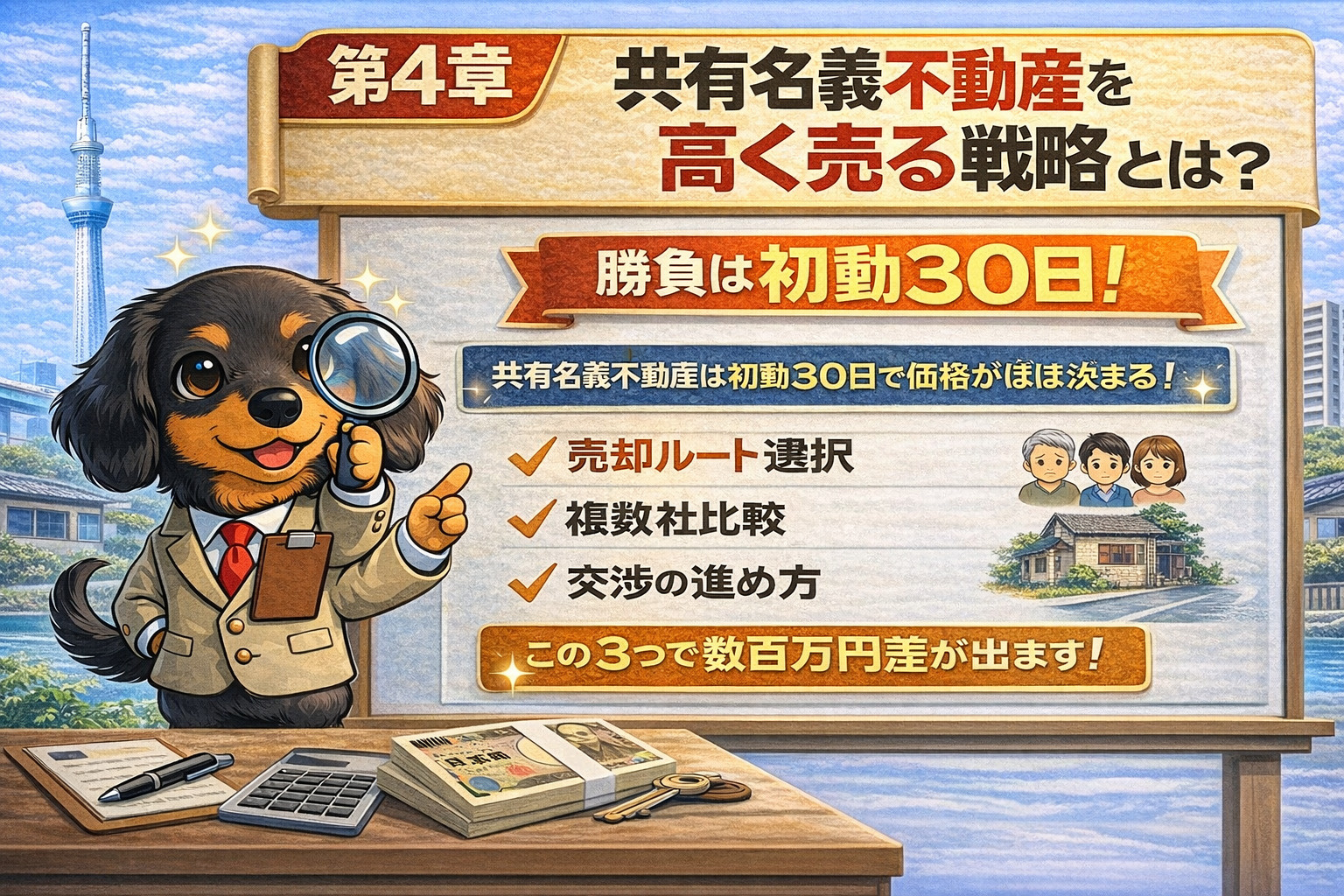 共有名義不動産を高く売る戦略