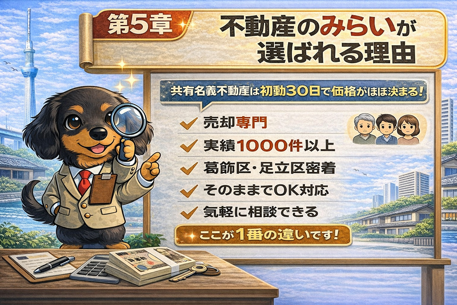 不動産のみらいが選ばれる理由