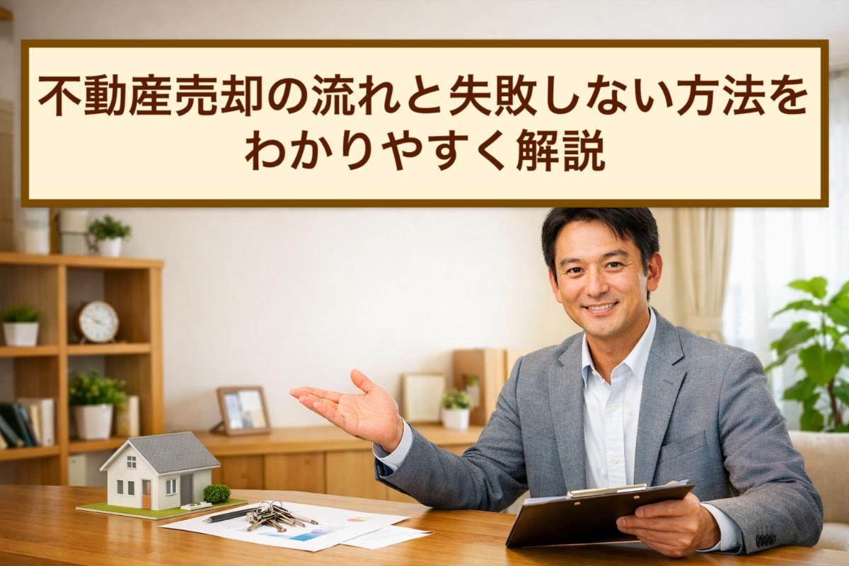 不動産売却の流れと失敗しない方法をわかりやすく解説の画像