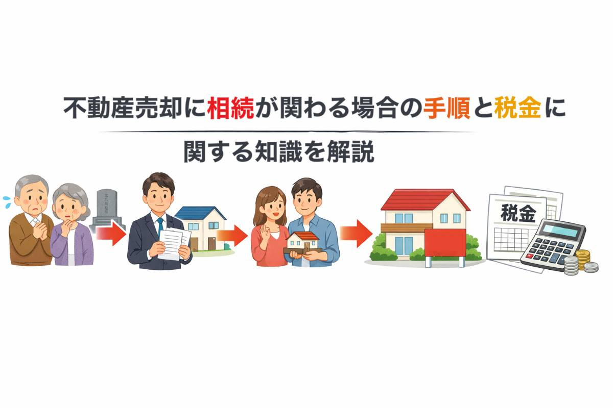 不動産売却に相続が関わる場合の手順と税金に関する知識を解説の画像