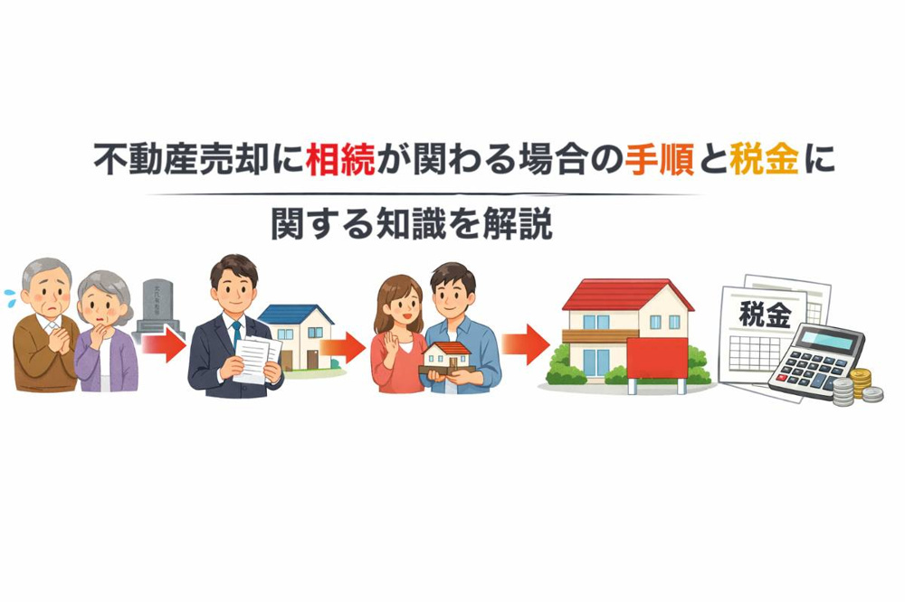 不動産売却に相続が関わる場合の手順と税金に関する知識を解説の画像
