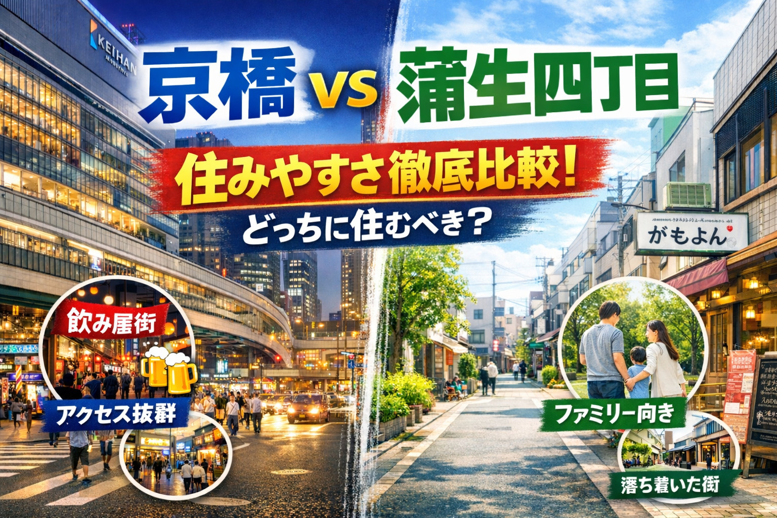 【結論あり】京橋と蒲生四丁目どっちに住むべき？後悔しない選び方を完全解説の画像