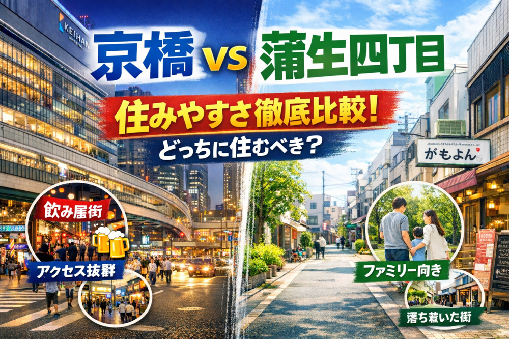 【結論あり】京橋と蒲生四丁目どっちに住むべき？後悔しない選び方を完全解説の画像